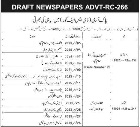 Pak Army Jobs 2025 2026 — Official Newspaper Advertisement | SkillzDunya