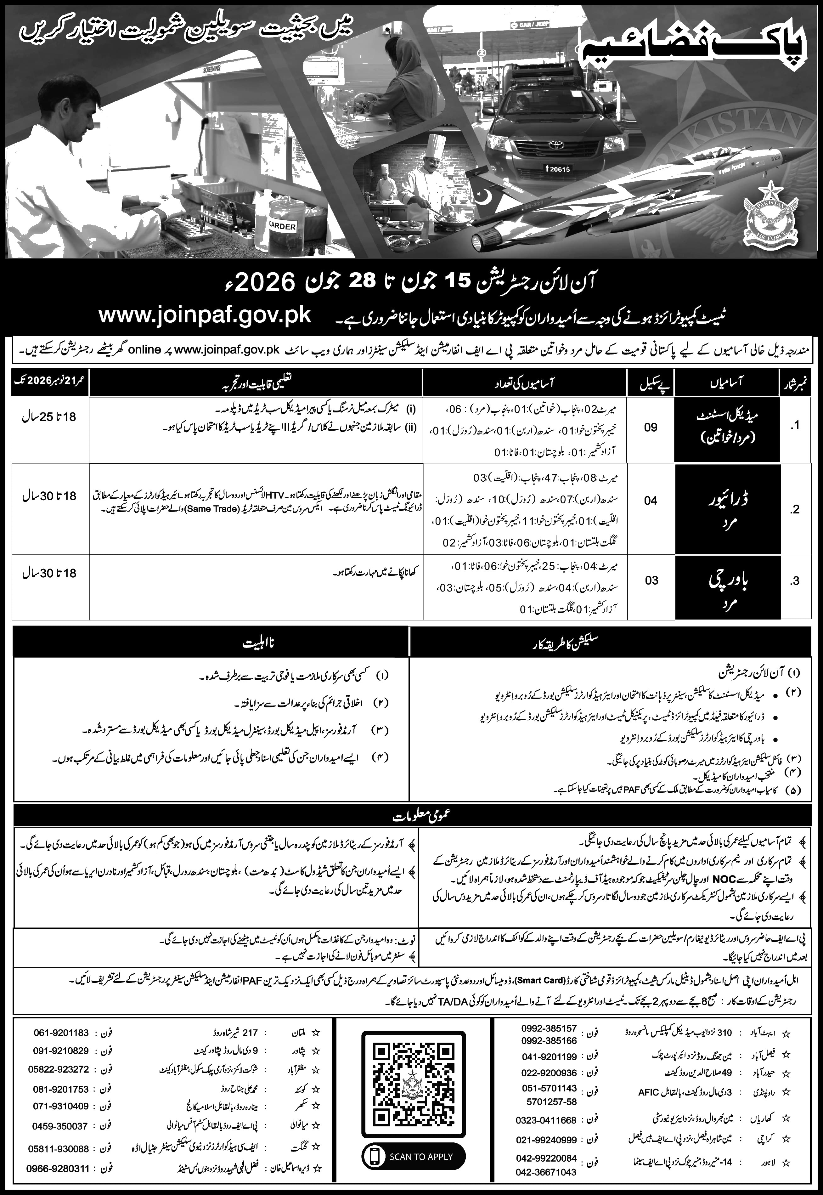 Pakistan Air Force Jobs 2026 2026 — Official Newspaper Advertisement | SkillzDunya